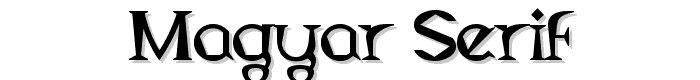 Magyar Serif font